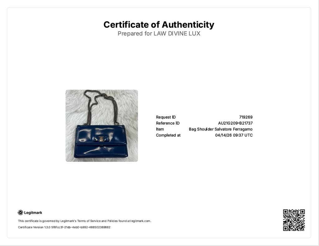 Printed Calfskin Ginny Shoulder Bag Ocean B21737