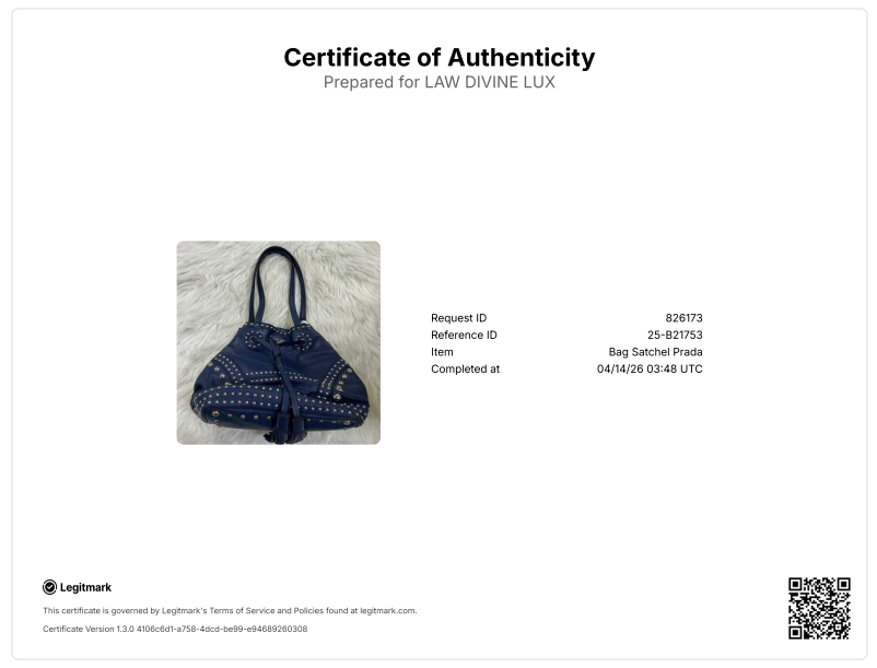 Prada Soft Calf Studded Tassel Bucket Bag twins B21753