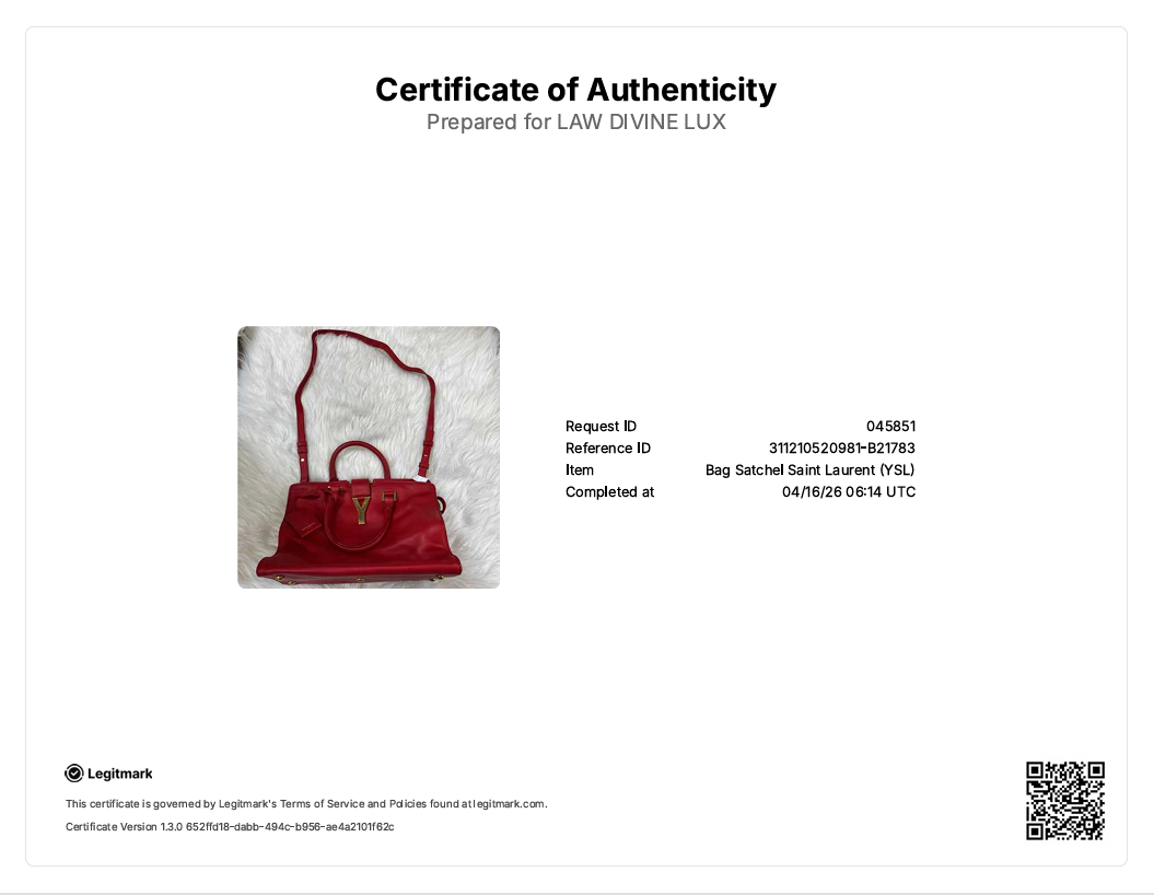 Red Calfskin Leather Small Cabas ChYc Bag B21783