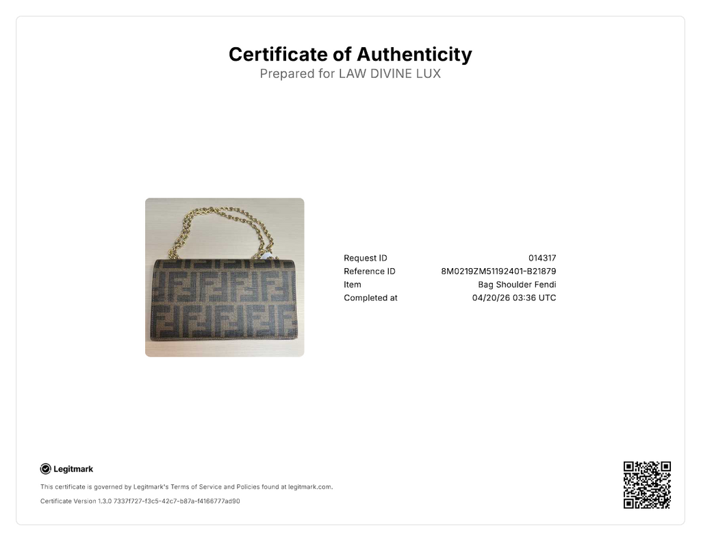 Fendi Baguette Continental Wallet on Chain B21879