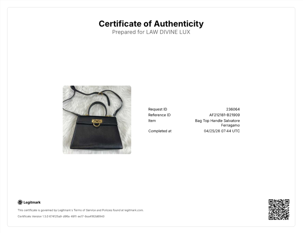 Gancini Convertible Top Handle Bag Leather Medium B21909