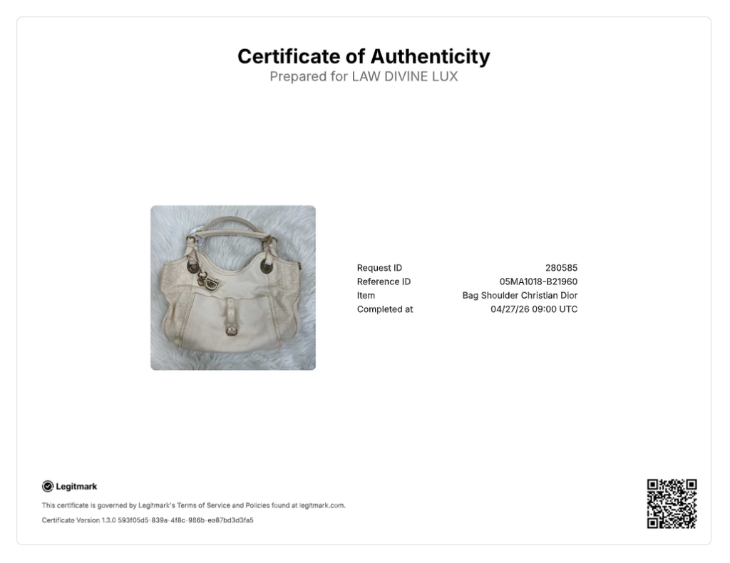 Christian Dior White Deerskin Leather Cannage Bee Tote Bag B21960