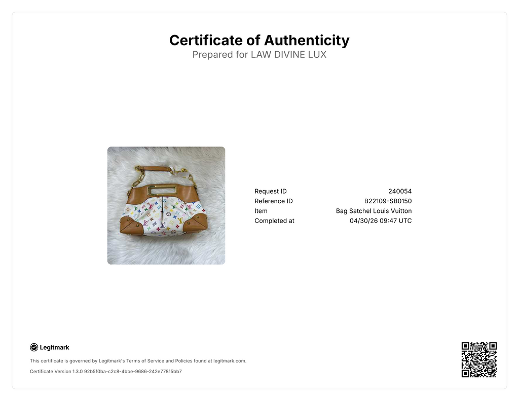 Louis Vuitton Monogram Multicolore Judy MM White twins B22109
