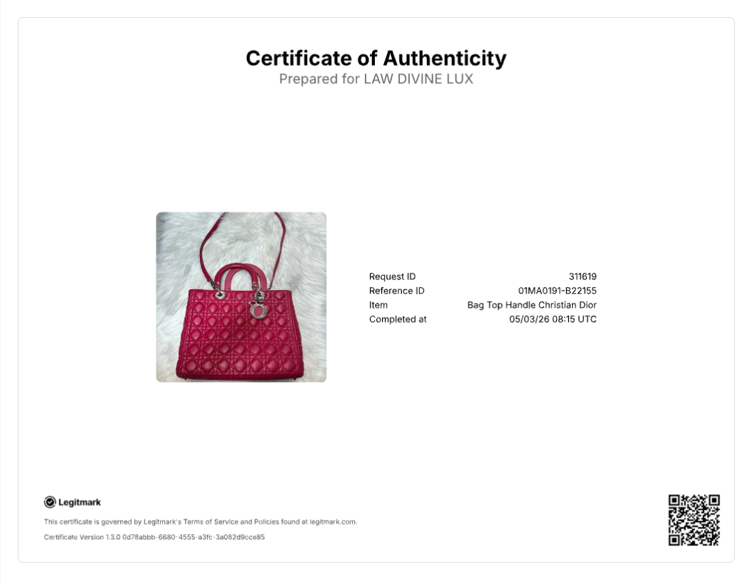 Lady Dior Bag Cannage Quilt Lambskin Large B22155