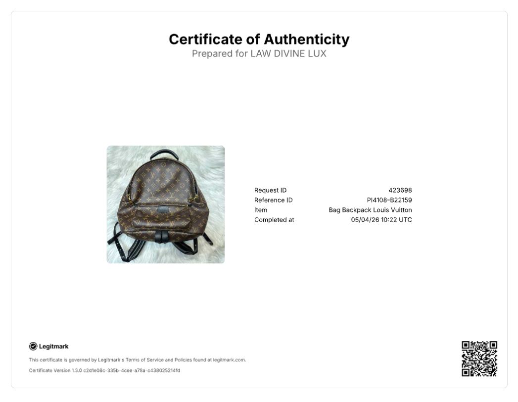 Palm Springs Backpack Monogram Canvas MM B22159