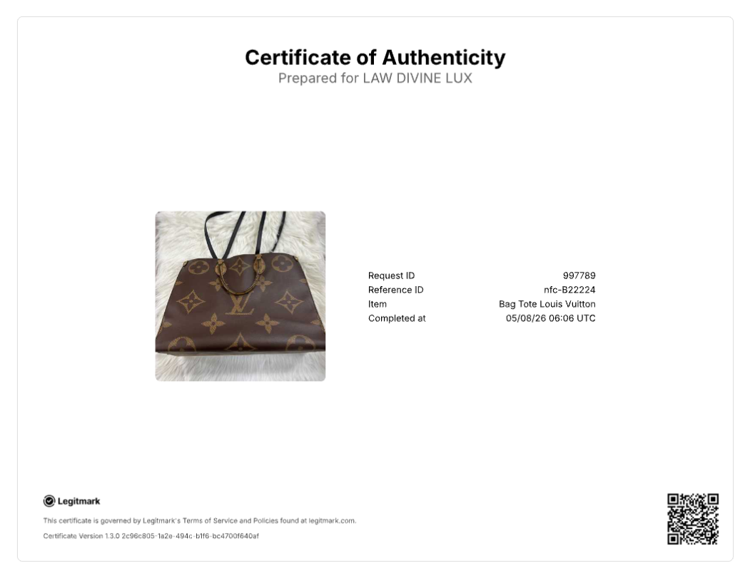 Louis Vuitton OnTheGo GM Reverse Monogram tote bag B22224