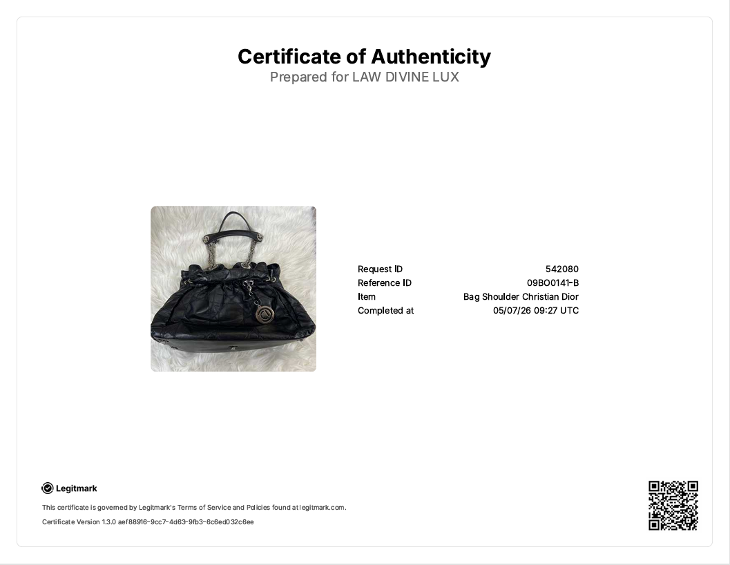 Black Leather Quilted Cannage Le Trente Bag B22248