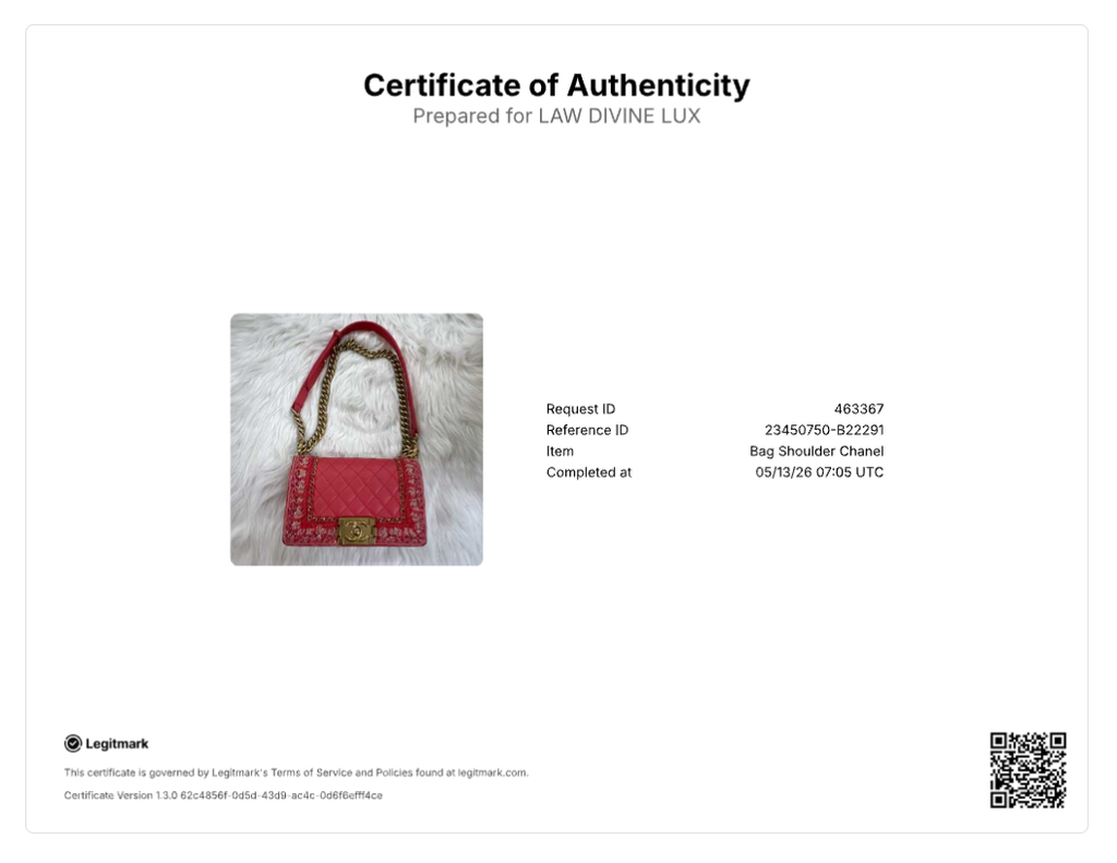 Chanel Pink Quilted Lambskin & Tweed Small Boy Bag B22291