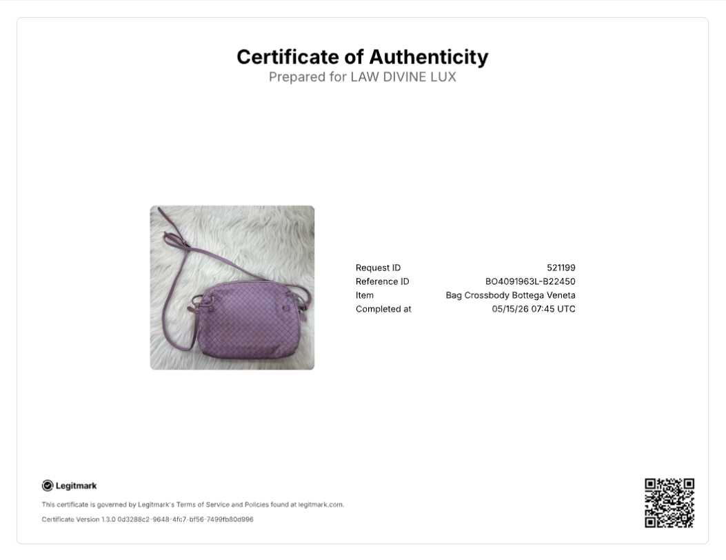 Bottega Veneta Nappa Intrecciato Nodini Crossbody bag in purple B22350
