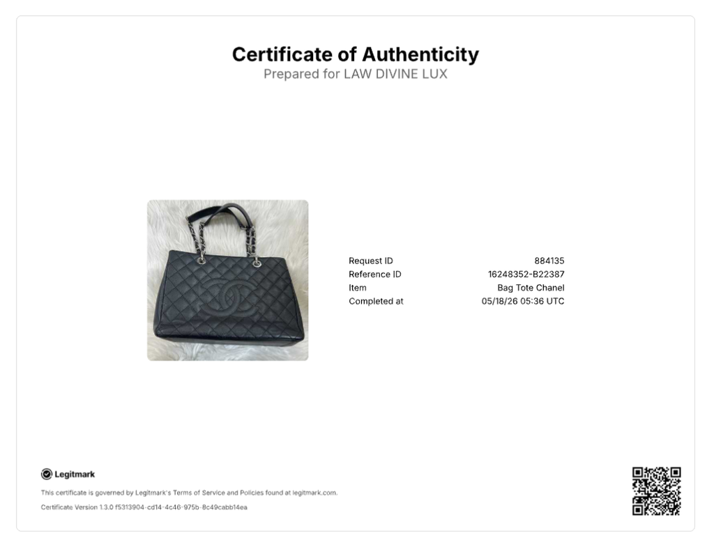 Caviar Quilted Grand Shopping Tote GST Black B22387