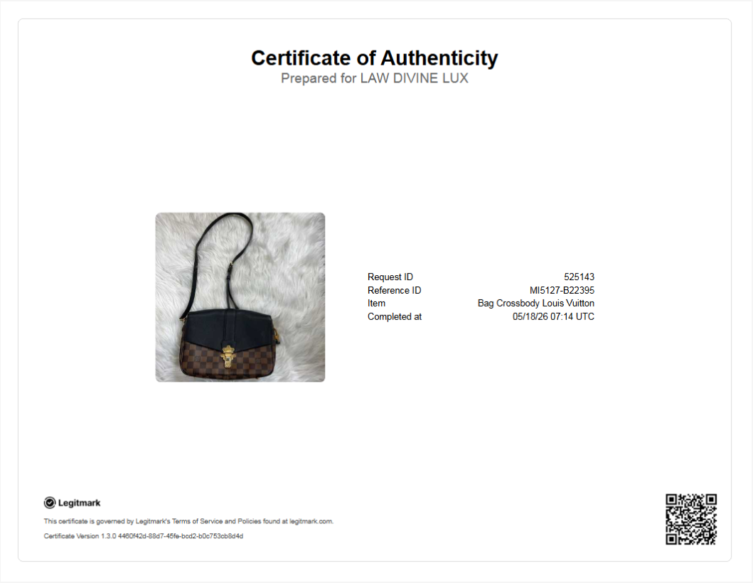 Louis Vuitton Damier Ebene Clapton B22395