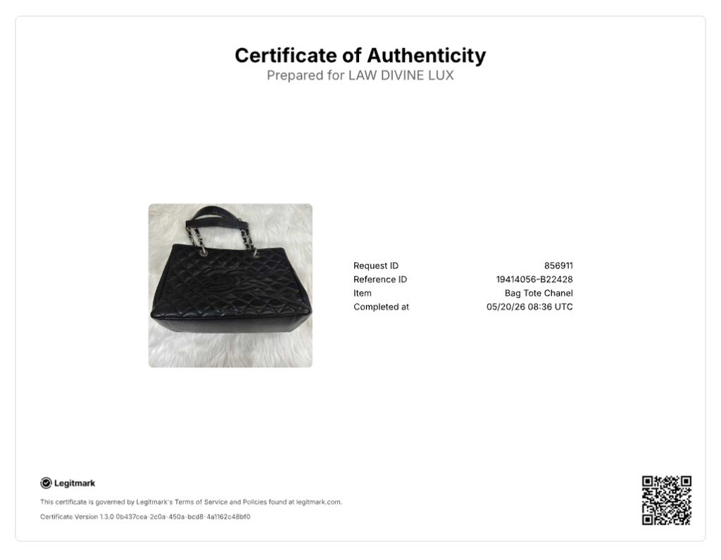 Caviar Quilted Grand Shopping Tote GST Black B22428