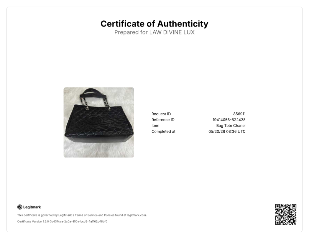 Caviar Quilted Grand Shopping Tote GST Black B22428