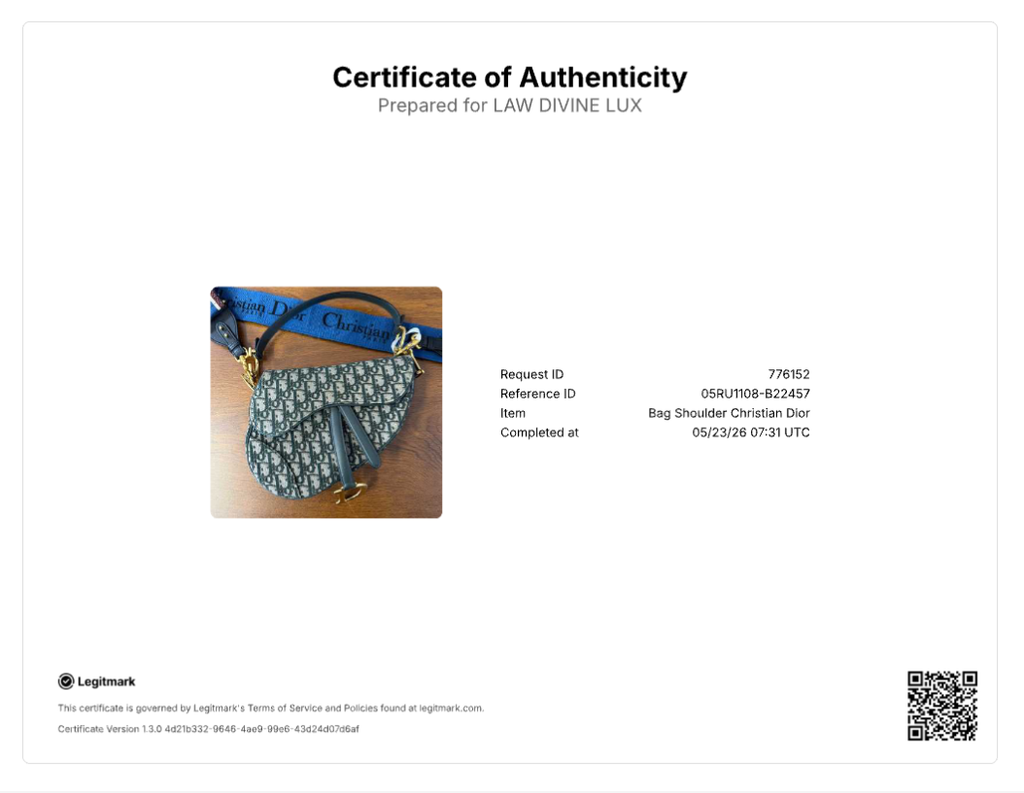 Dior Blue Oblique Jacquard Saddle Bag B22457