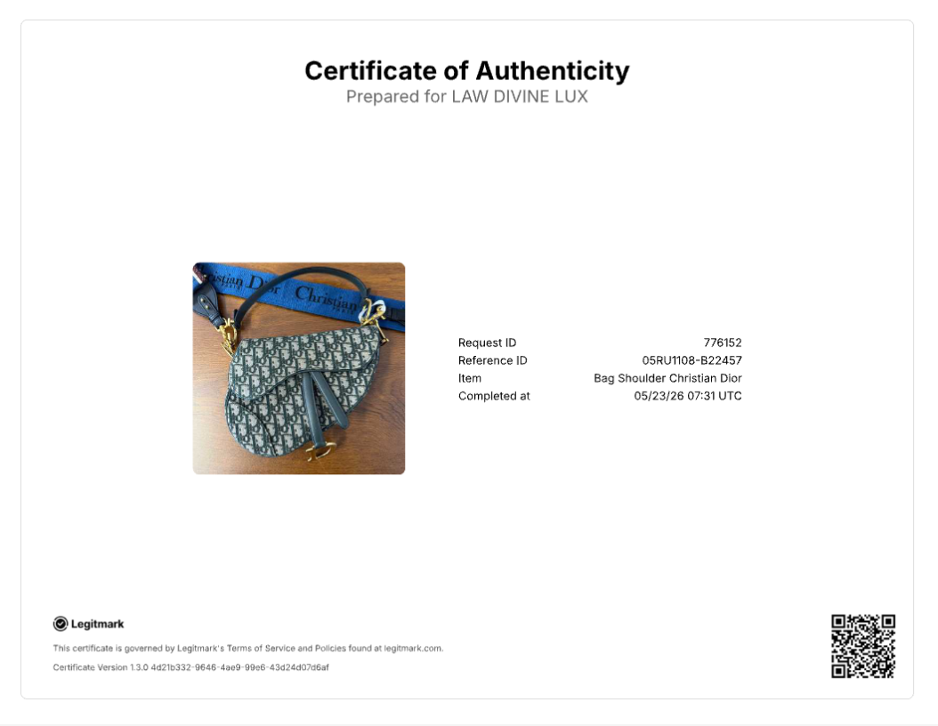 Dior Blue Oblique Jacquard Saddle Bag B22457
