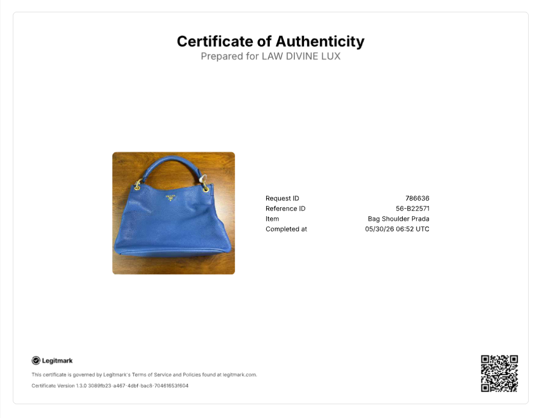 Blue Vitello Daino Leather Large Hobo Bag B22571