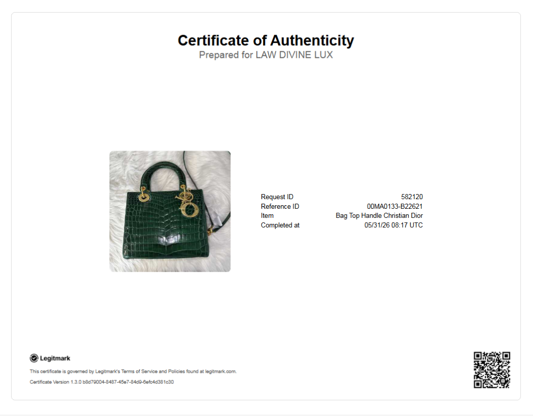 Christian Dior Crocodile Mini Lady Dior Bag Twins B22621