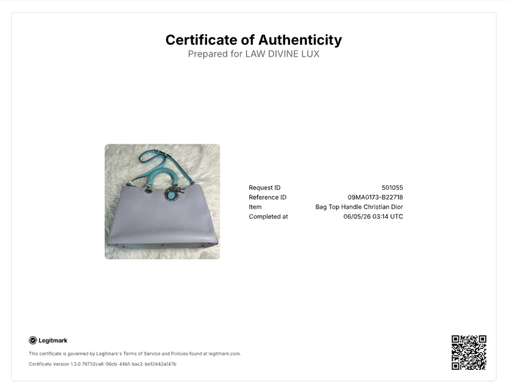 Large Dior Diorissimo Bag in Tri-Color Gray B22718