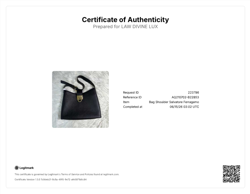 Salvatore Ferragamo Gancio Flap Hobo Shoulder Bag B22853