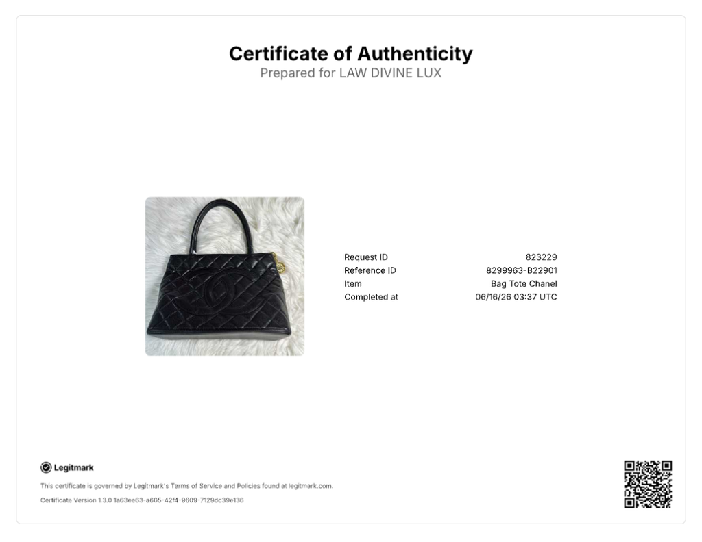 Chanel Caviar Quilted Medallion Tote Bag Black B22901