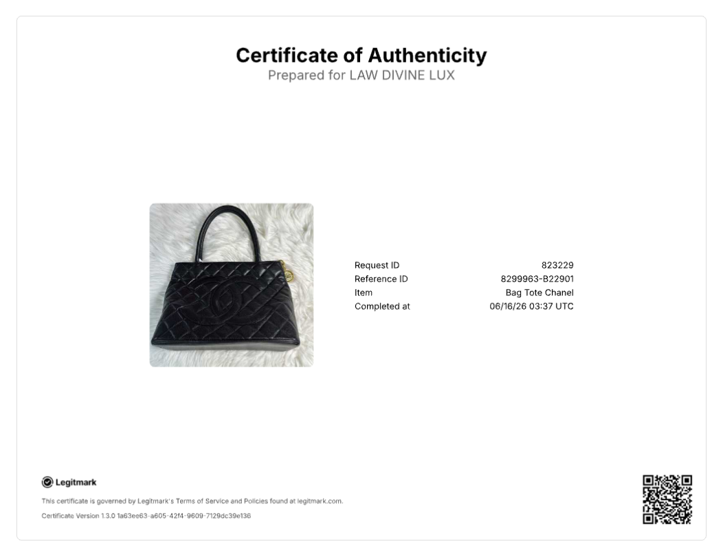 Chanel Caviar Quilted Medallion Tote Bag Black B22901