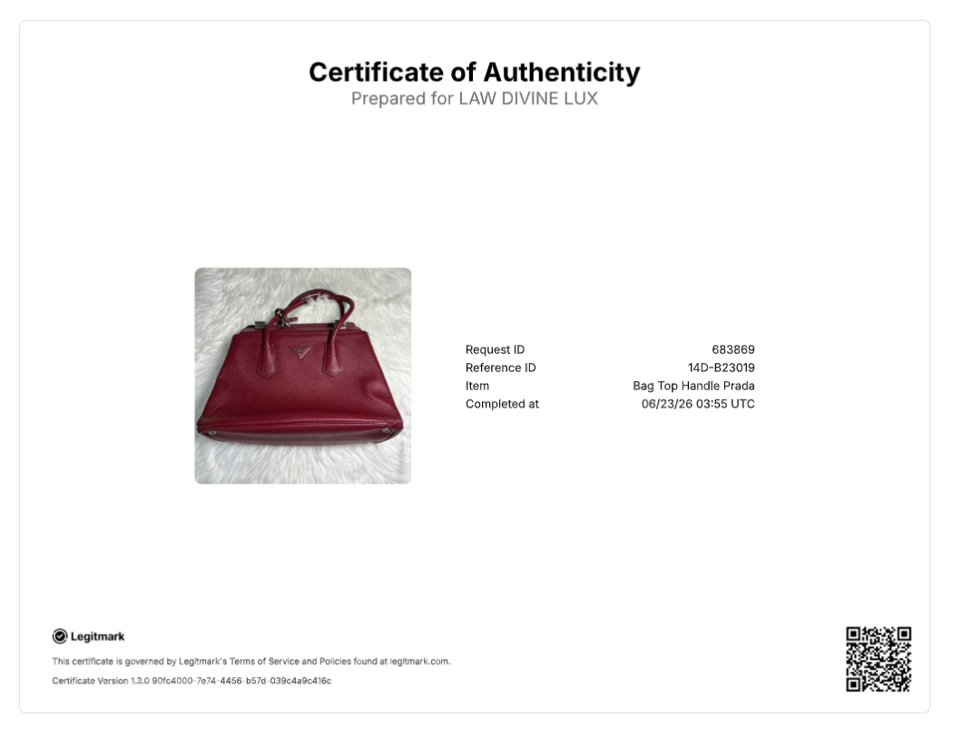Prada Dark Red Saffiano Cuir Leather Tote Bag B23019