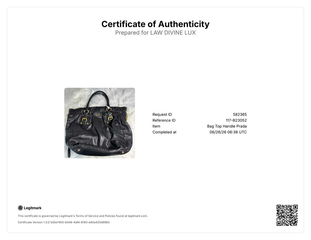 Prada Ruched Tote Bag Black twins B23052