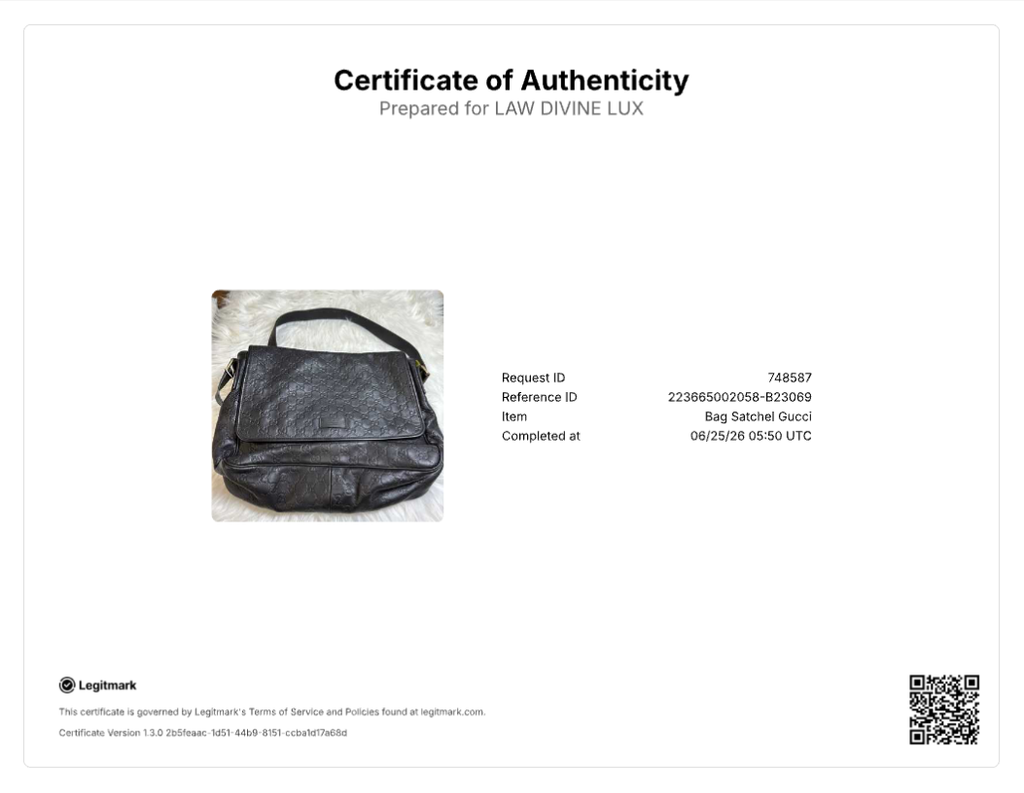 Gucci Guccissima Flap Messenger Bag B23069