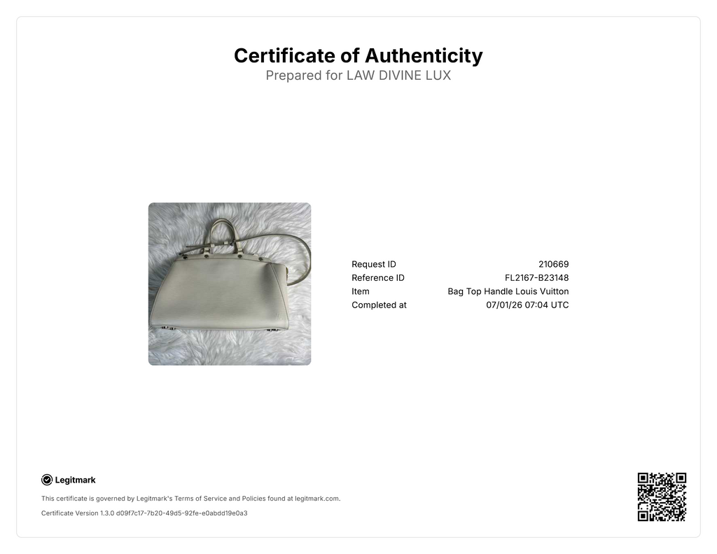 Louis Vuitton White Epi Leather Brea Bag twins B23148