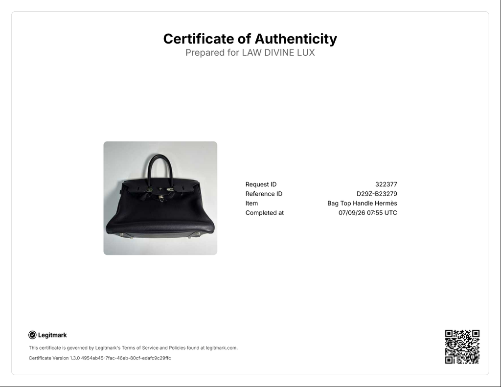 Togo Birkin 35 Black B23279