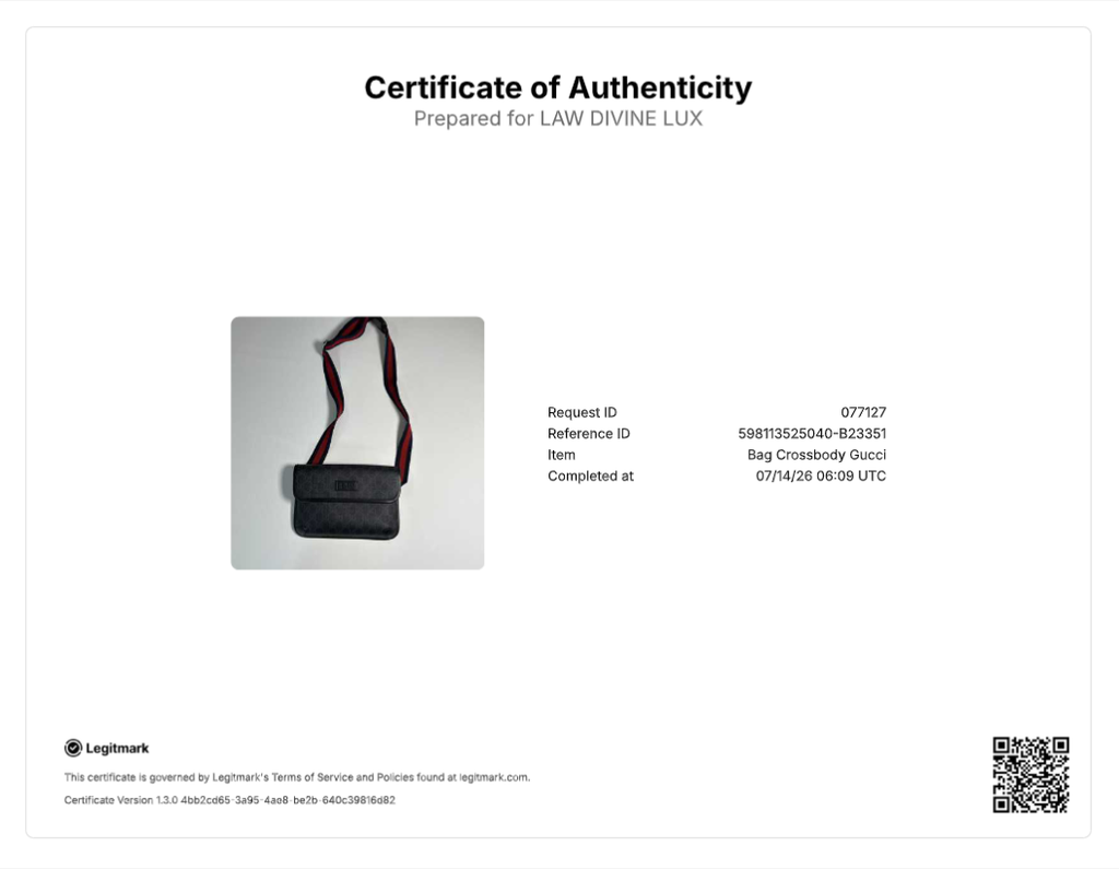 Gucci GG Supreme Monogram Web Slim Belt Bag B23351