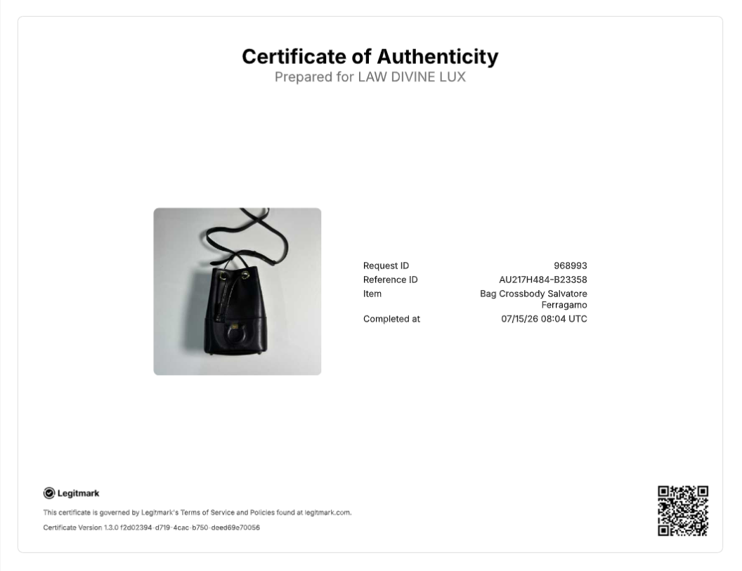 Salvatore Ferragamo Gancini City Leather Bucket Bag B23358