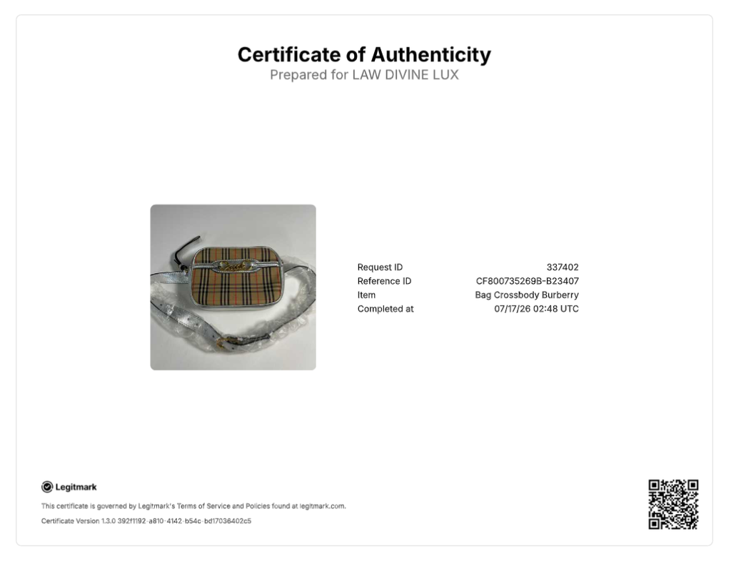 Burberry Haymarket Check Canvas 1983 Link Belt Bag B23407