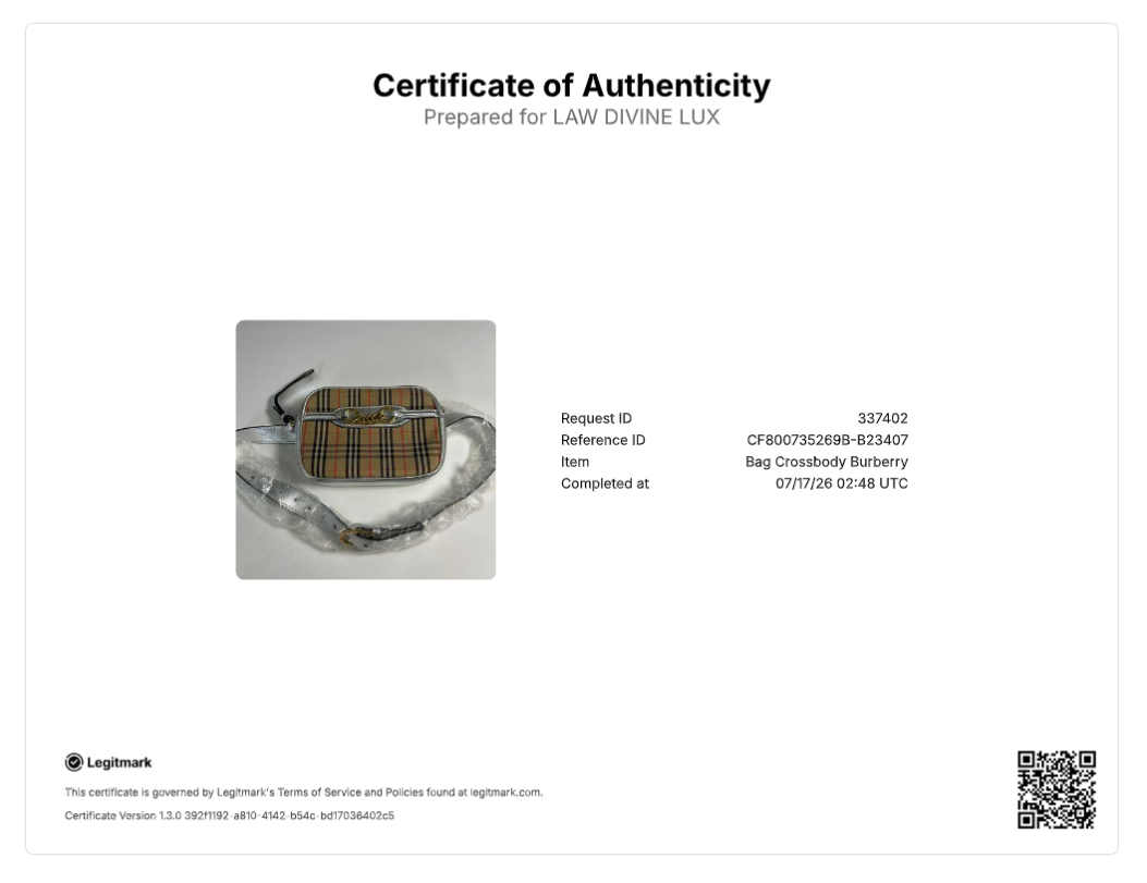 Burberry Haymarket Check Canvas 1983 Link Belt Bag B23407