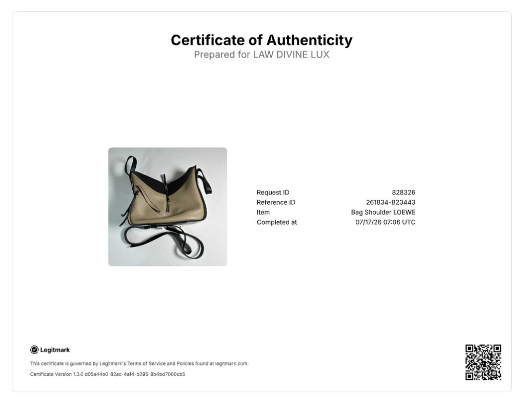 Loewe Bicolor Classic Calfskin Small Hammock Bag B23443