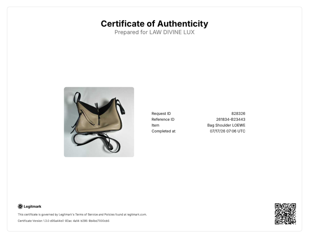 Loewe Bicolor Classic Calfskin Small Hammock Bag B23443