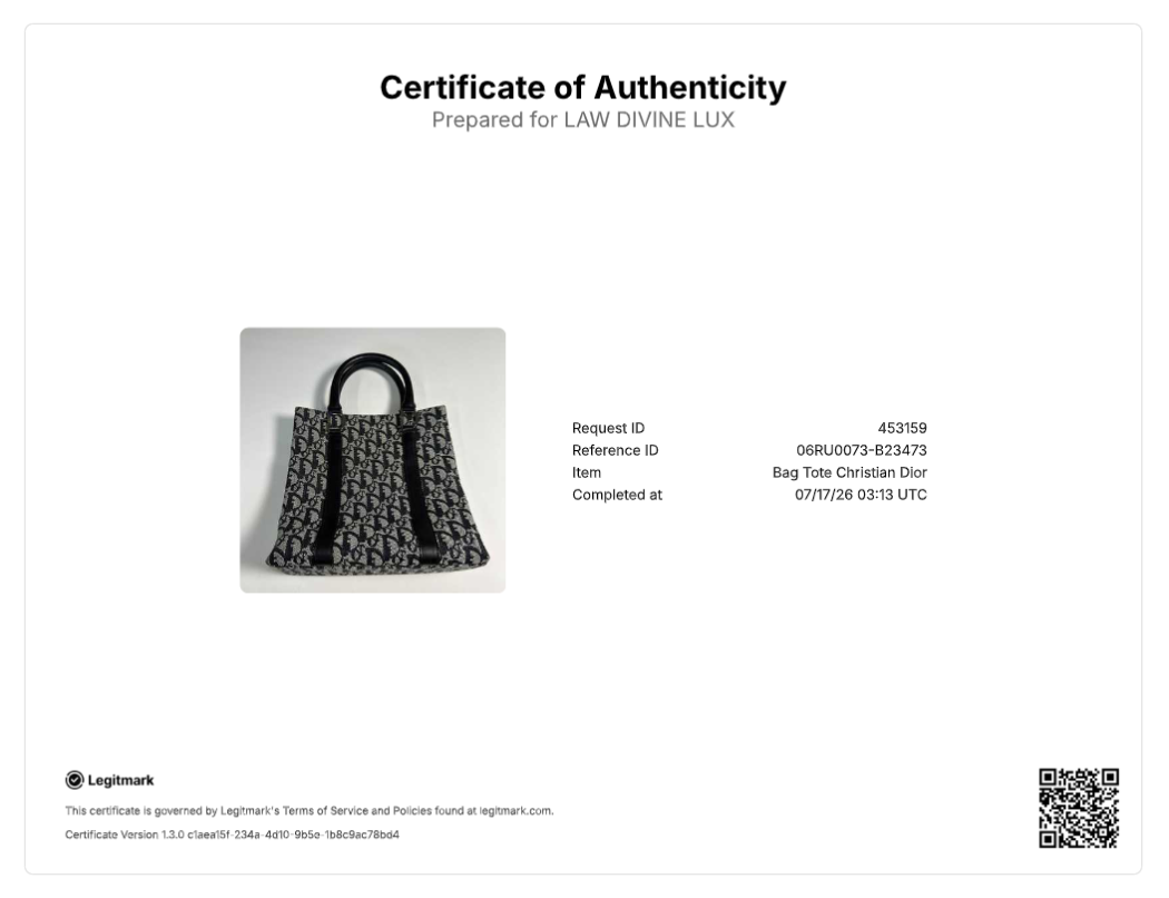 Christian Dior Diorissimo Trotter Canvas Vertical Tote Bag B23473