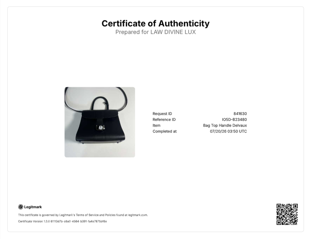 Delvaux Brillant MM Bag in Box Calf Leather B23480