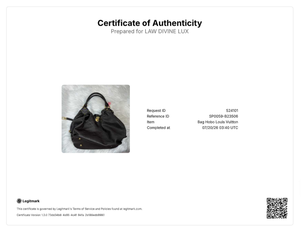 Louis Vuitton Monogram Mahina L Hobo Bag B23506