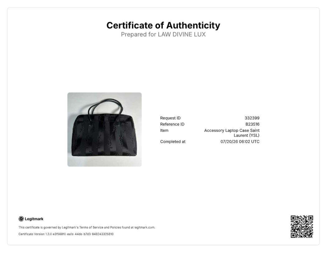 Yves Saint Laurent Nylon Handbag B23516