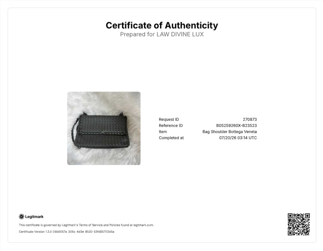 Dark Grey Intrecciato Leather Crossbody Bag B23523