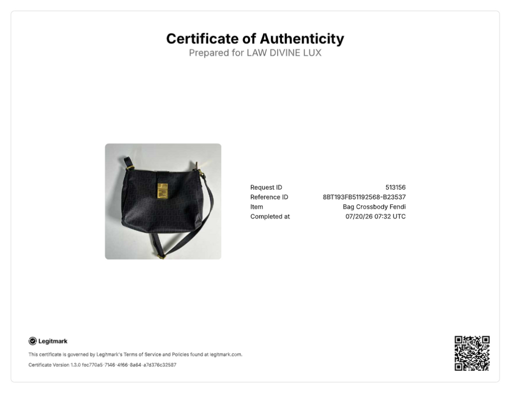 Fendi Zucchino Mamma Forever Flap Shoulder Bag B23537