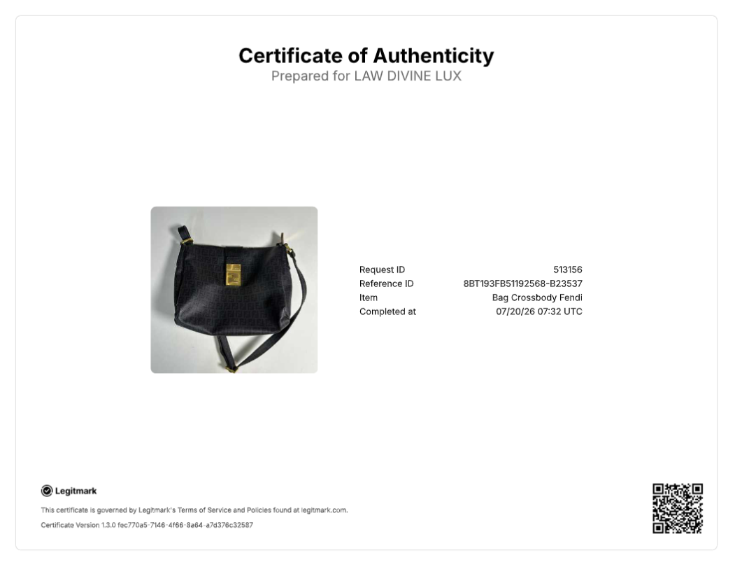 Fendi Zucchino Mamma Forever Flap Shoulder Bag B23537