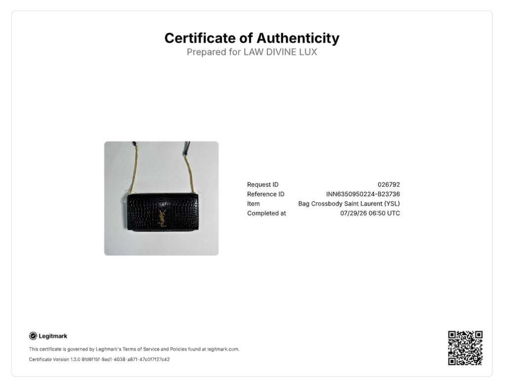 Saint Laurent Cassandre Monogram Phone Holder B23736