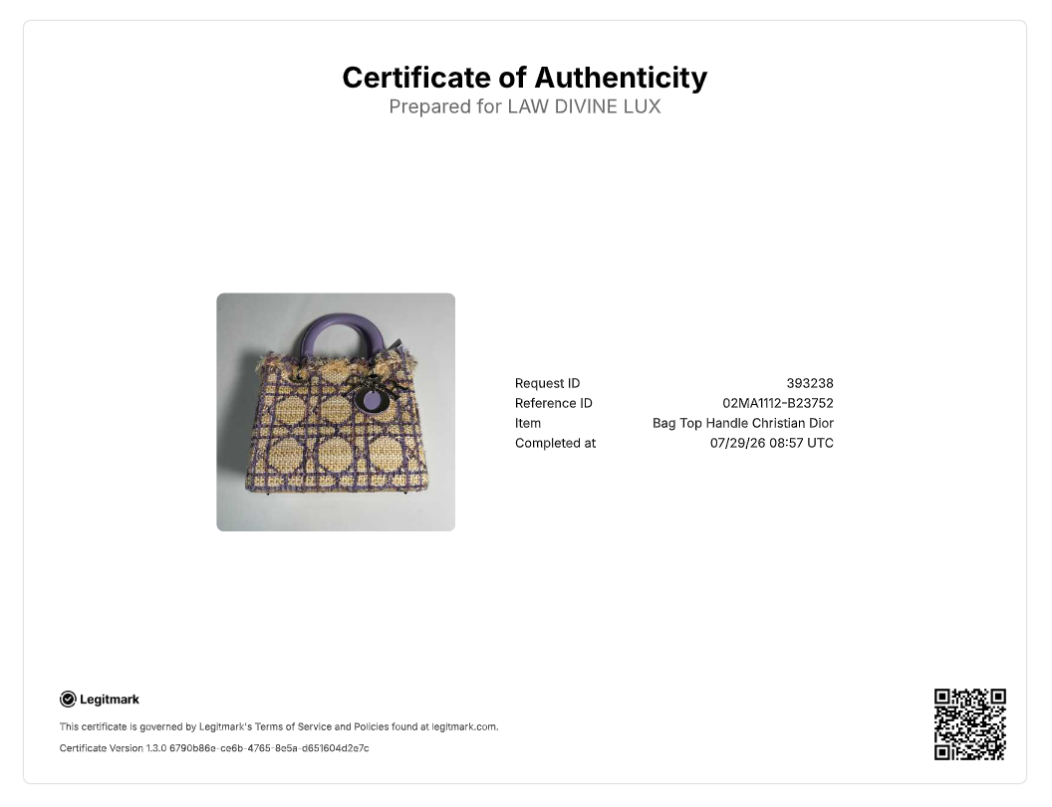 Christian Dior Tweed Cannage Medium Lady Dior Bag B23752