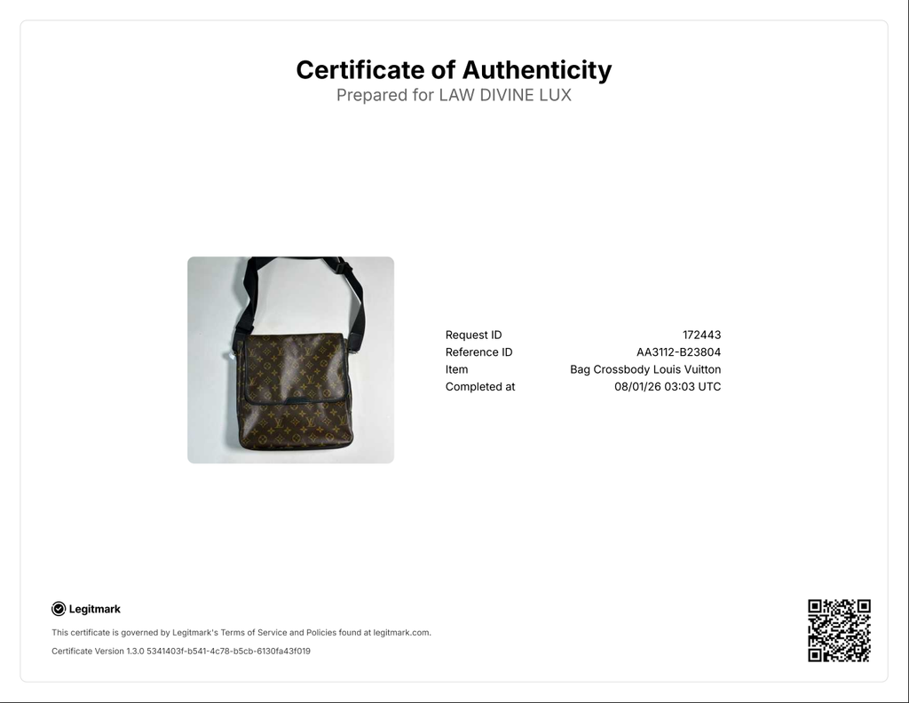 Monogram Macassar Canvas Bass MM Messenger Bag B23804