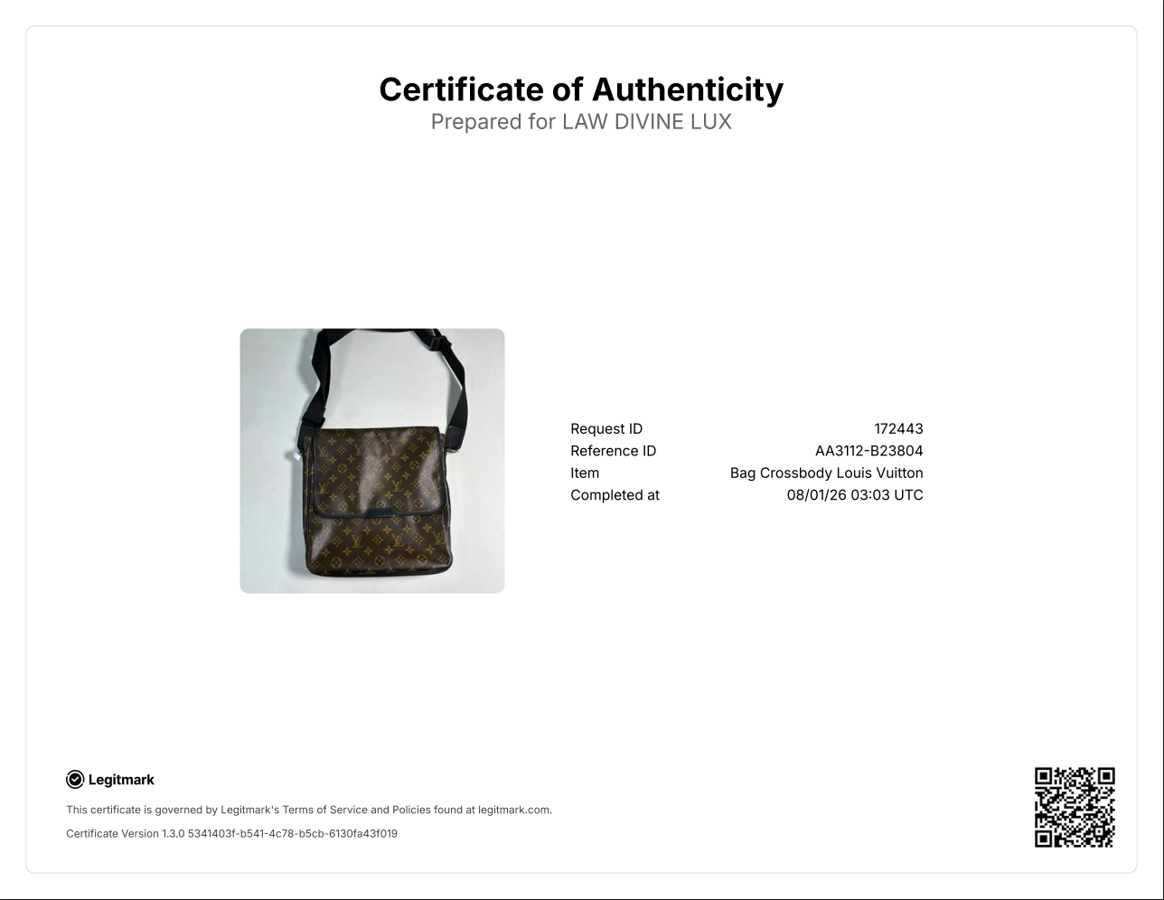 Monogram Macassar Canvas Bass MM Messenger Bag B23804