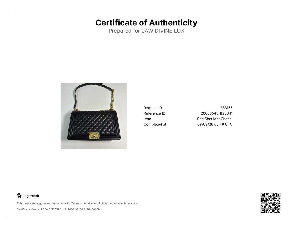 Chanel Caviar Quilted large Boy Flap Bag Black Aged Gold Hardware twins B23841