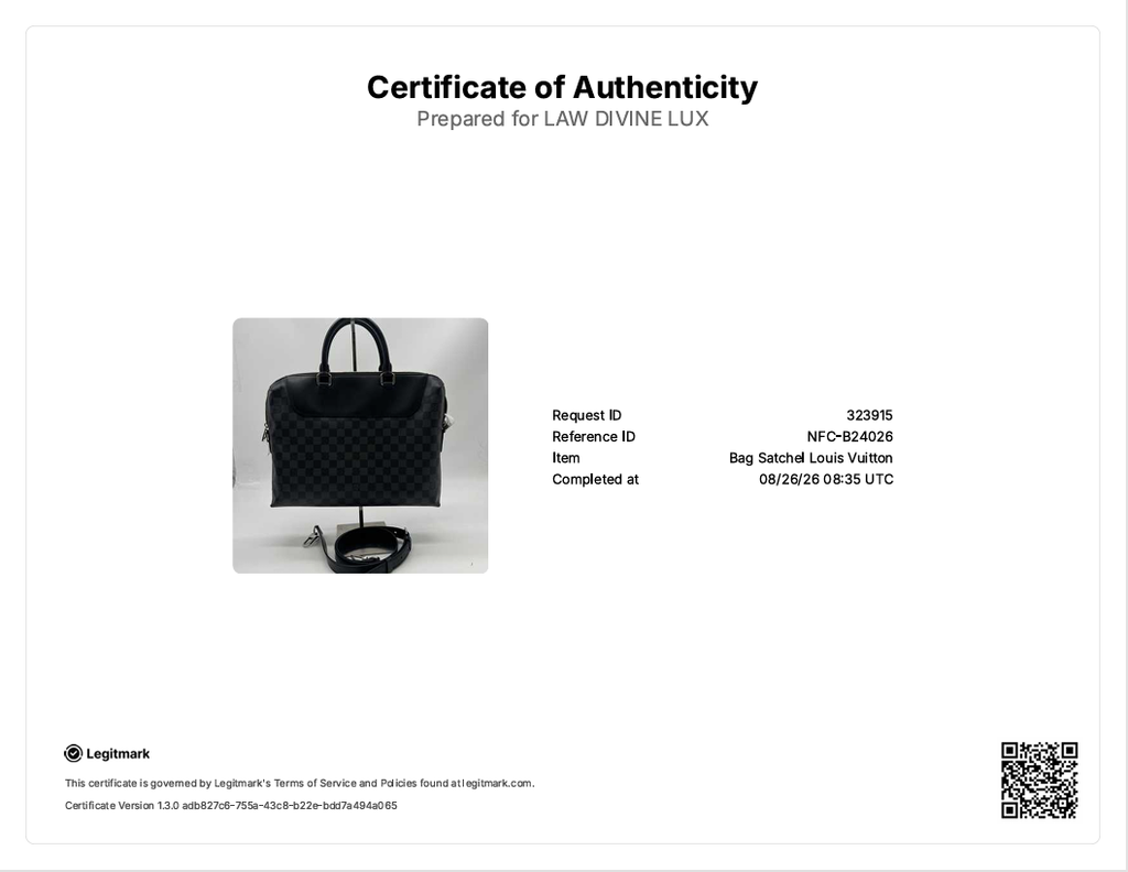 Porte-Documents Jour NM Bag Damier Graphite B24026