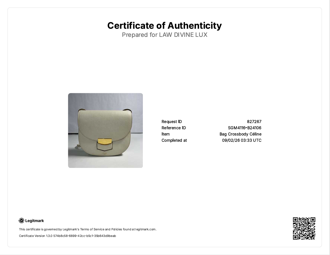 Grained Calfskin Small Trotteur White B24106